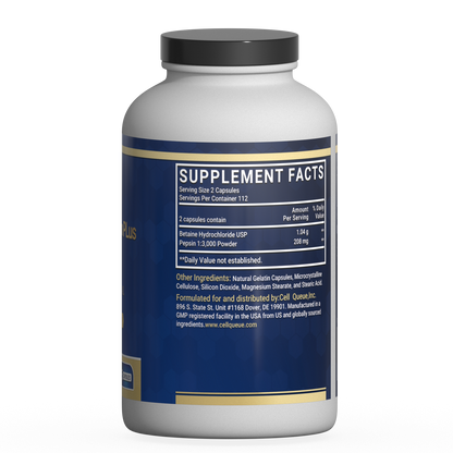 Betaine & Pepsin PLus Helps digestion and maintain gastric pH