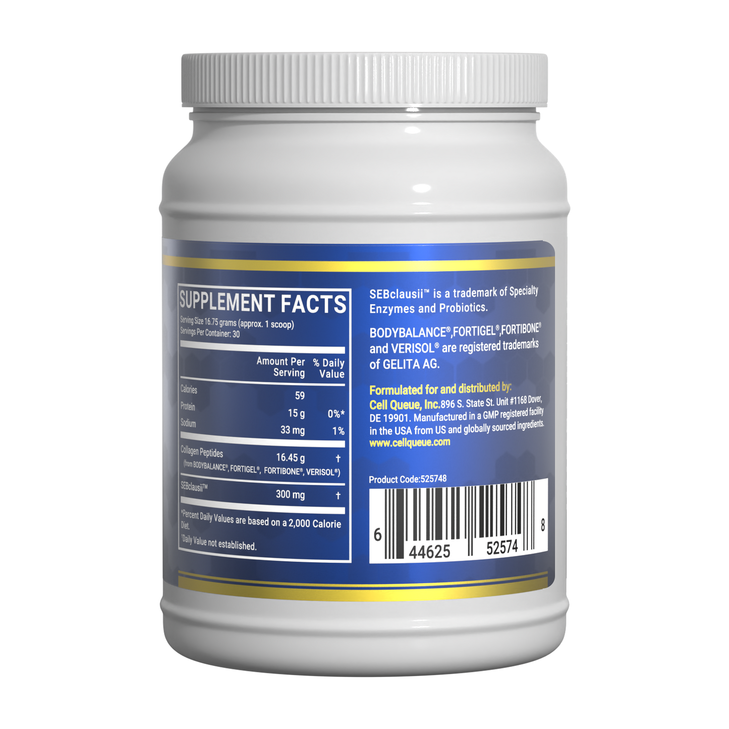 Multi Collagen Peptides Powder for Whole Body - 502.5g