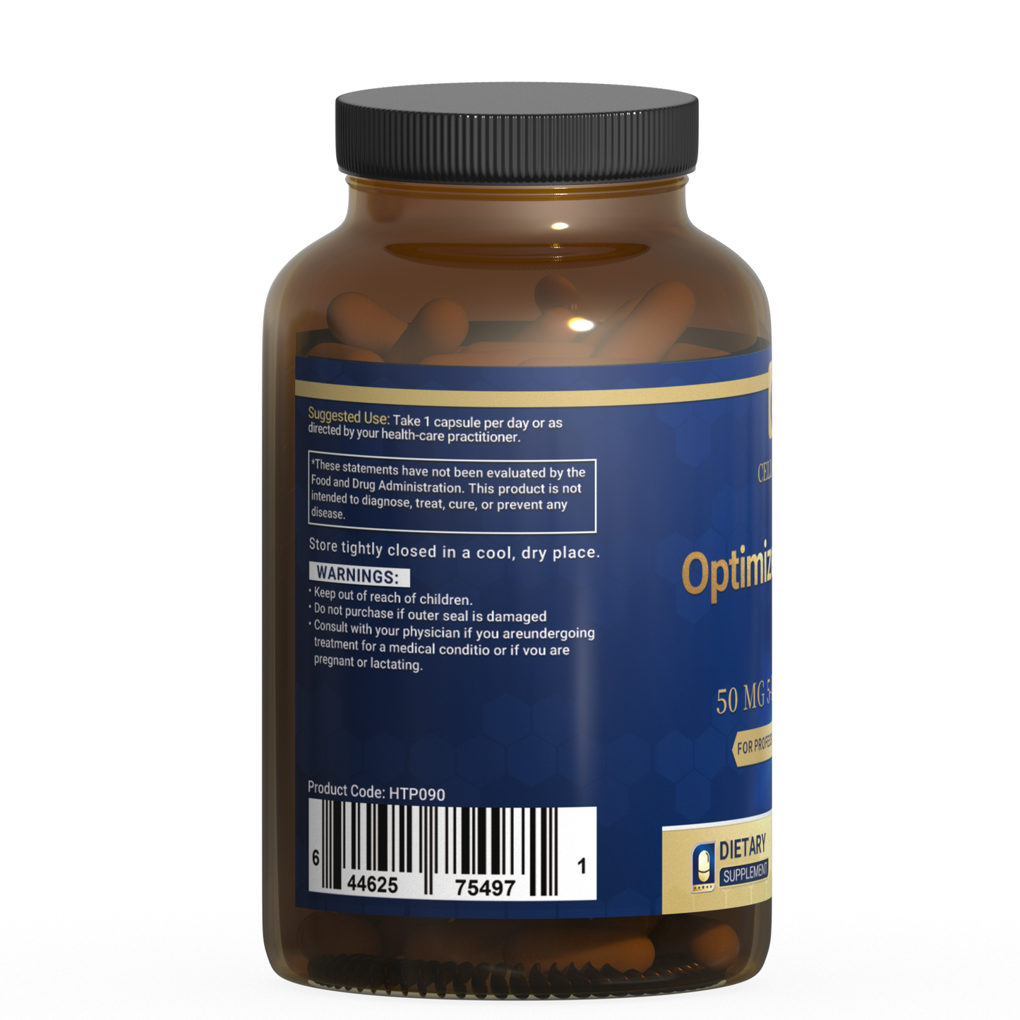 Optimized 5-HTP with Vitamin B6 (P-5-P)，Serotonin Support for Sleep and Stress Management