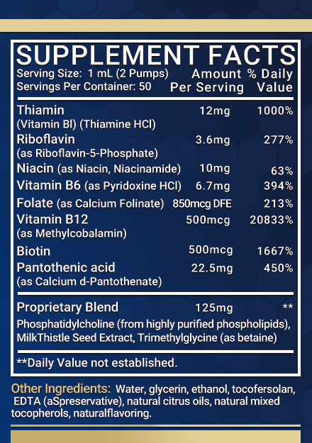 Super Liposomal B-Complex Methylated Liquid Vitamins