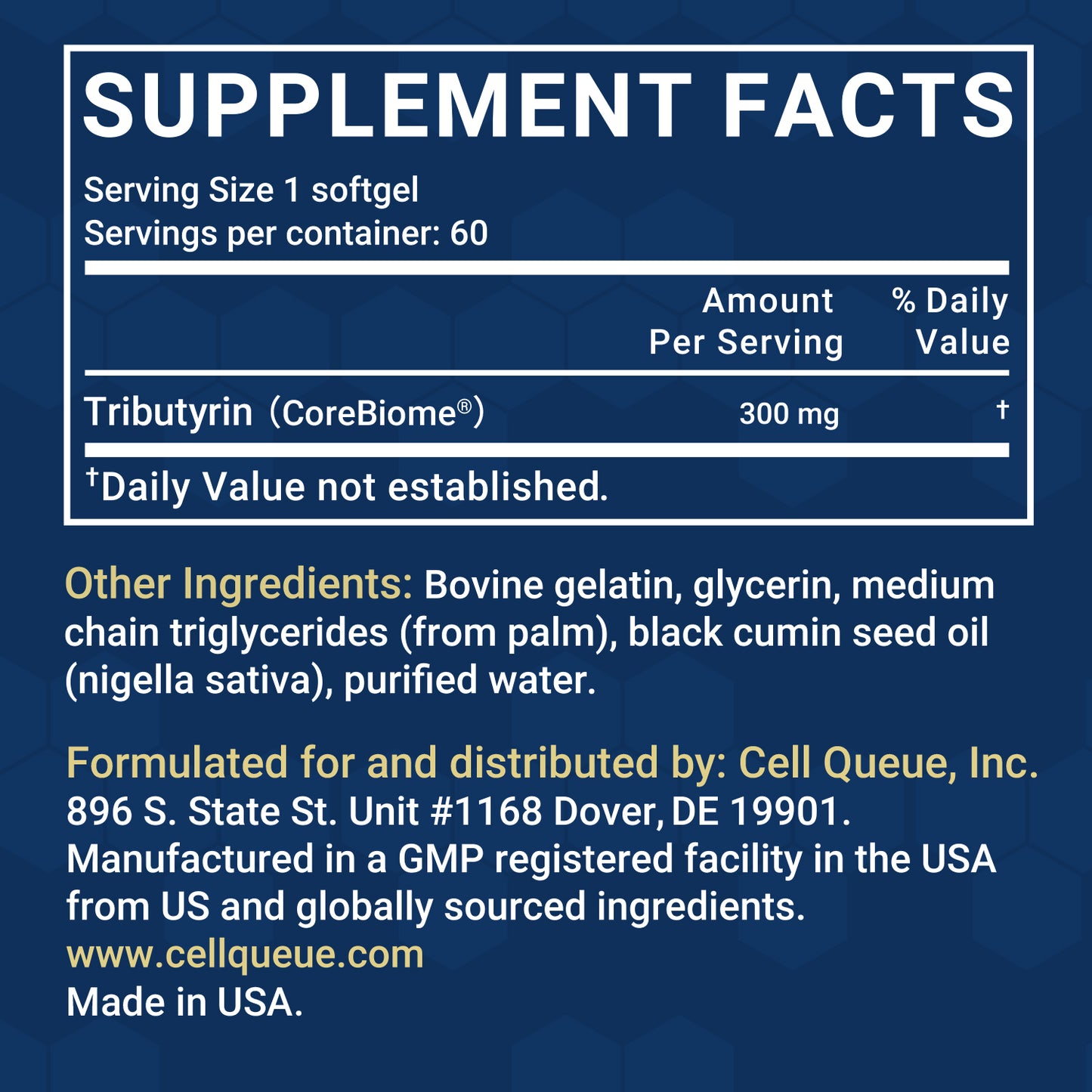 Butyrin Complete - Postbiotic gastrointestinal support