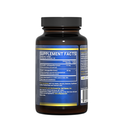 AshwaSynergy Adaptogen for Cortisol Management and Mental Clarity