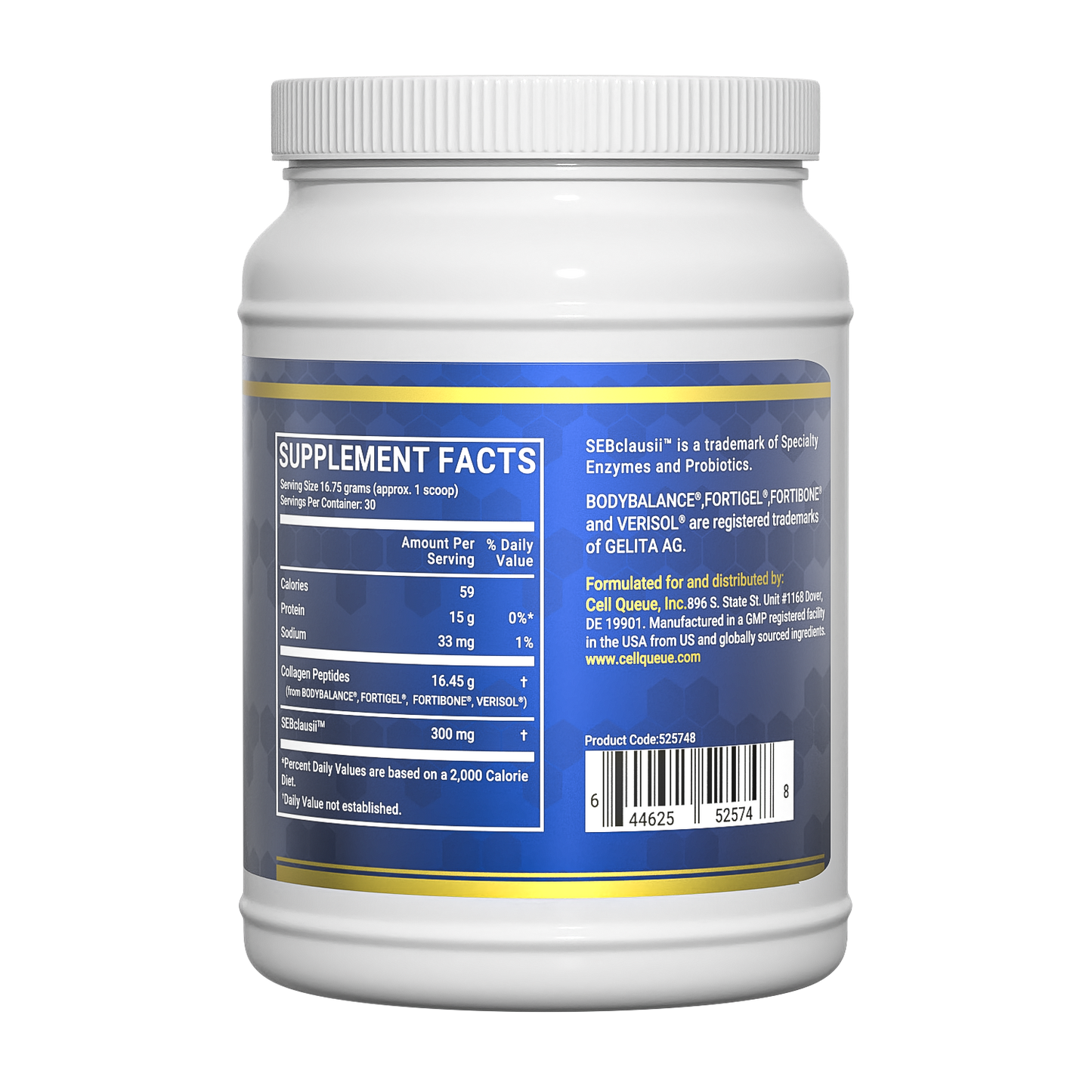 Collagen peptides supplement for skin elasticity, wrinkle reduction and anti-aging