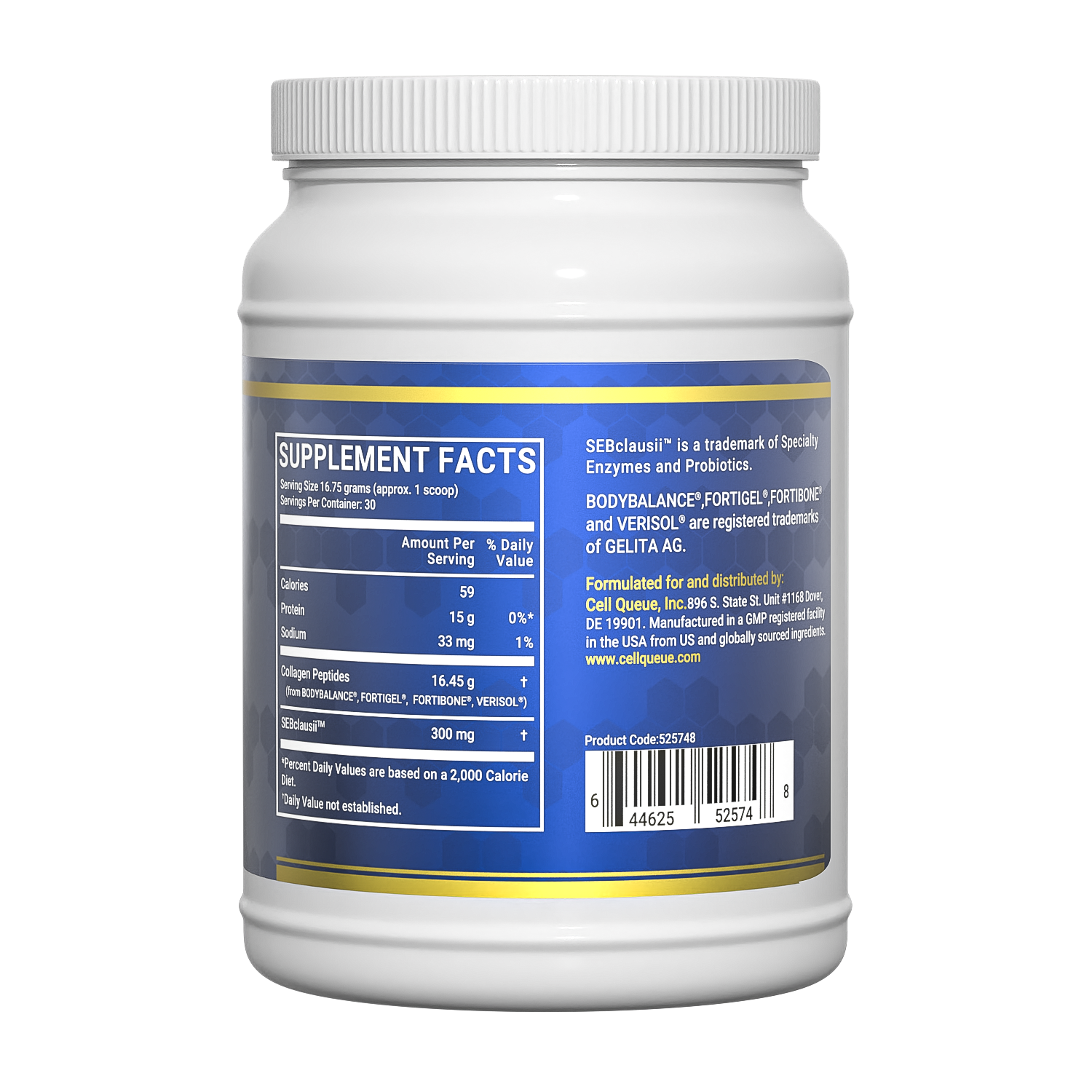 Collagen peptides supplement for skin elasticity, wrinkle reduction and anti-aging