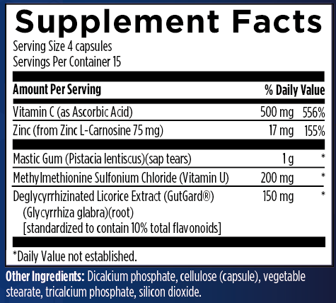 Gastro Supreme Gastric Health , Supports Mucosal Health & Microbial Balance, Occasional Bloating or Upset Stomach