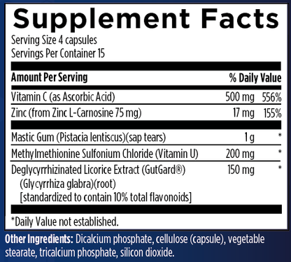 Gastro Supreme Gastric Health , Supports Mucosal Health & Microbial Balance, Occasional Bloating or Upset Stomach