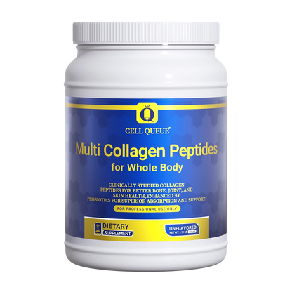 Multi Collagen Peptides Powder 502.5g container - four patented types for whole body support