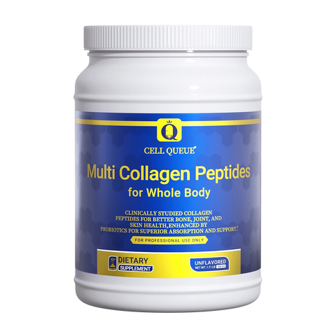 Multi Collagen Peptides Powder 502.5g container - four patented types for whole body support