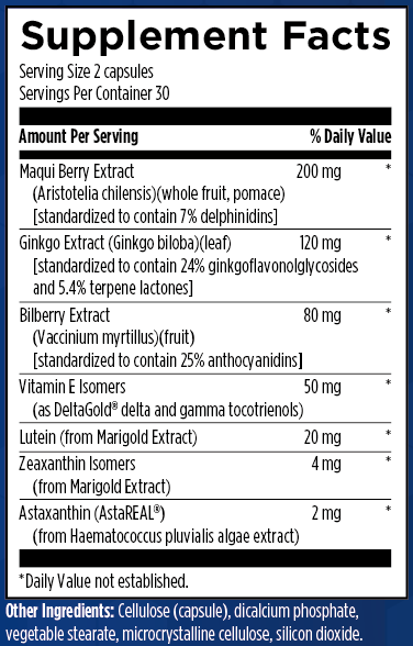 Ocu Hev Eye Health Supplement Supports Overall Vision - Maintains Macular Pigment & Eye Health