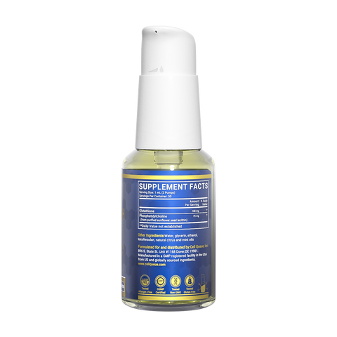 Liposomal glutathione ingredients label - master antioxidant formula