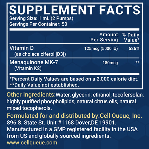 Super Vitamin D3K2 - 1.7 oz